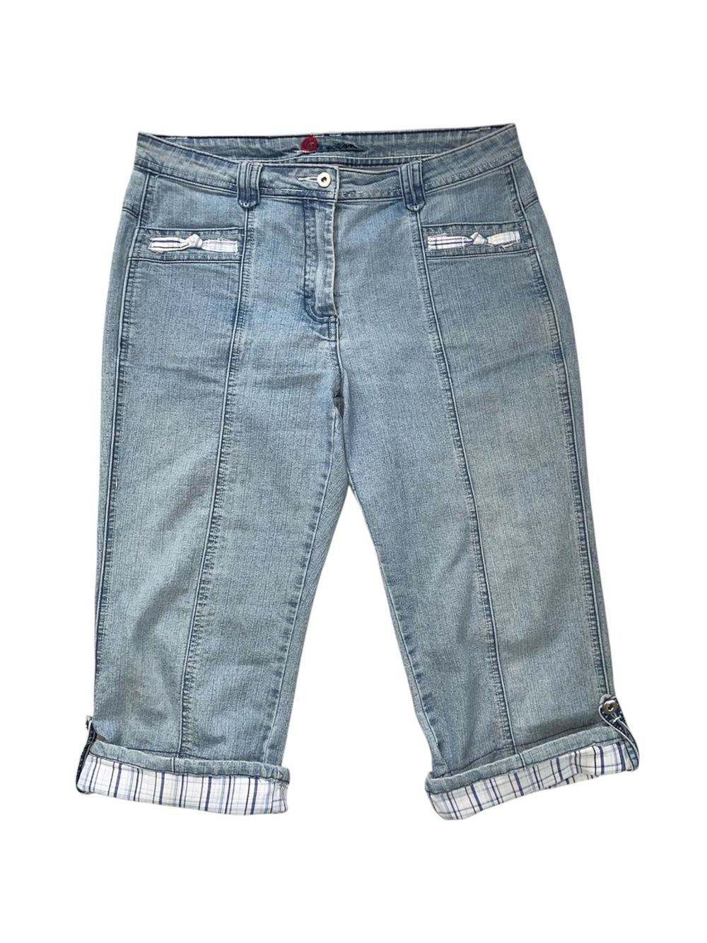 G Denim Cuffed Capris